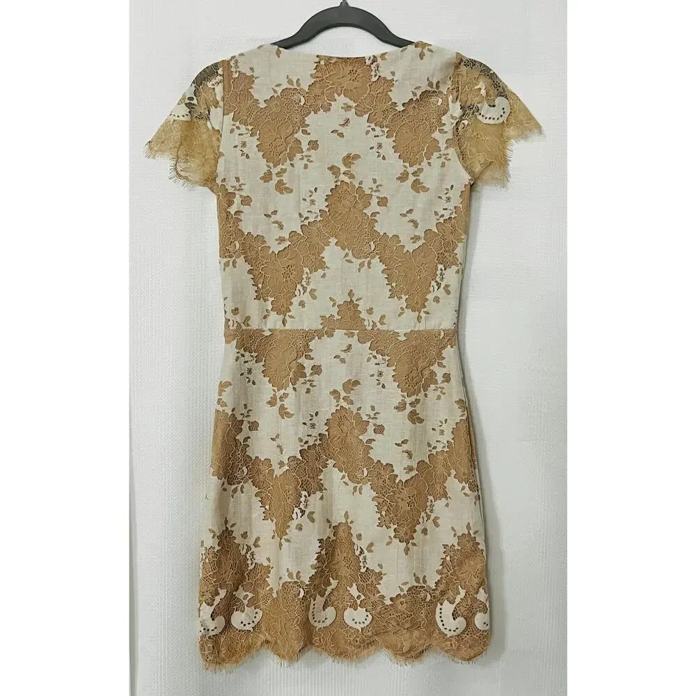 STORIA lace, mini, sheer mesh, cocktail dress S